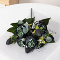 Silk Peony Bouquet – Artificial Flowers for Home & Wedding Artificial Flower Bouquet Babs black 1pc
