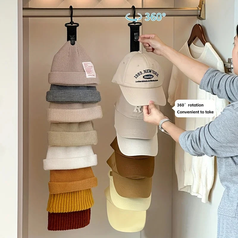 71.5cm Hat Rack – Holds 8 Caps, Closet Wardrobe Organizer Hat Storage Rack Babs