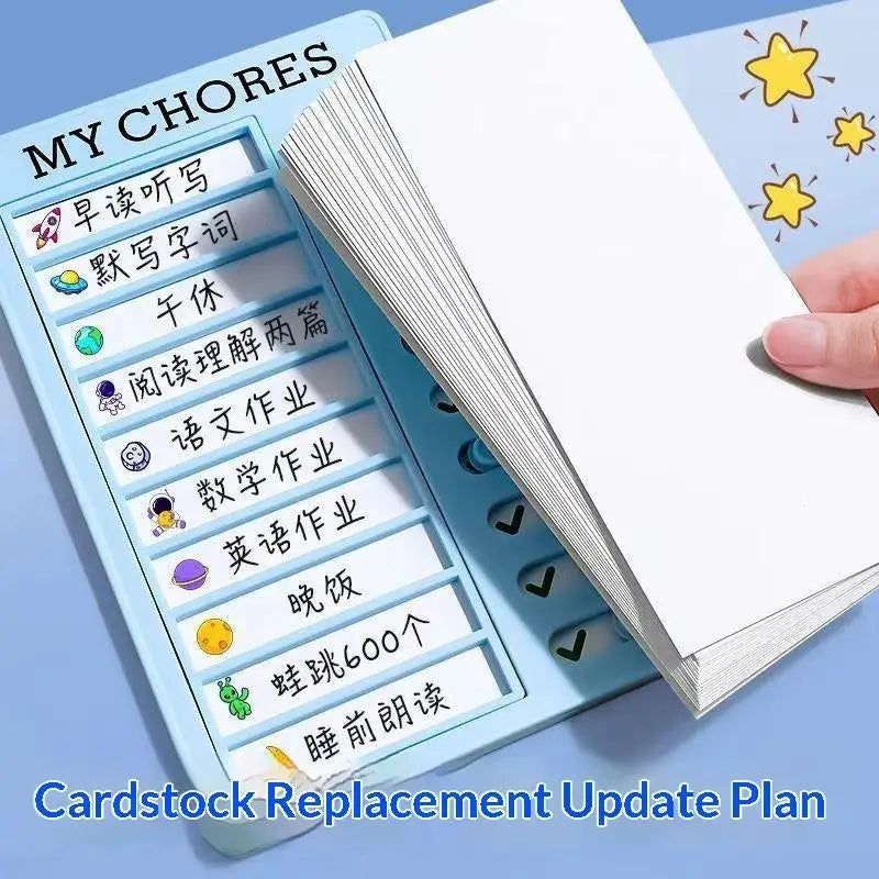 Sliding Chore Chart & To-Do Memo Sheets for Kids & Adults Chore Chart Planner Babs