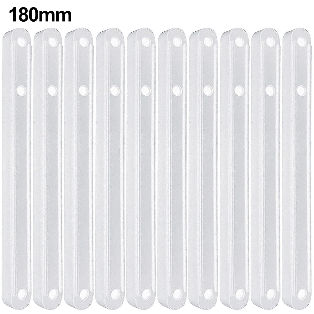 10pcs Plastic Drawer Slides 180/235/298mm – Furniture Guide Rails Drawer Slides Babs White-180mm