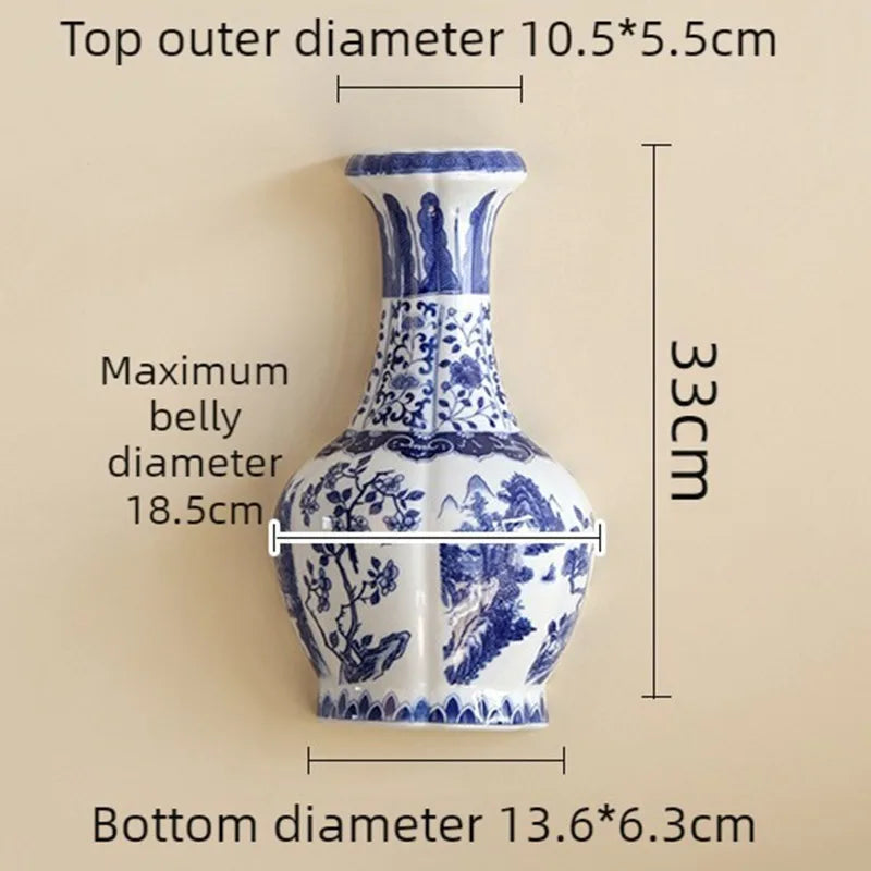 Modern Ceramic Wall Vase – Elegant Porcelain Home Décor Ceramic Wall Vase Babs Style B