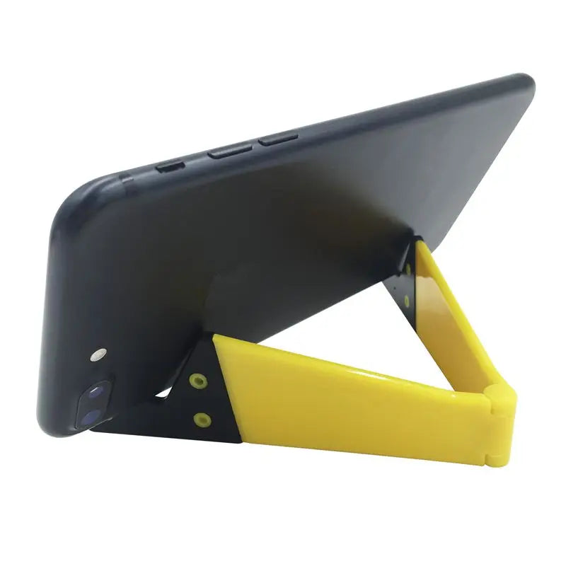 Mini V-Shape Foldable Phone Stand – Universal Desk Holder Phone Stand Babs YELLOW