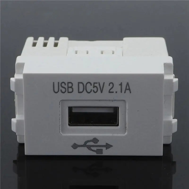 3-Pack USB Wall Socket Module 220V 5V 2.1A Charging Power Adapter USB Wall Socket Module Babs