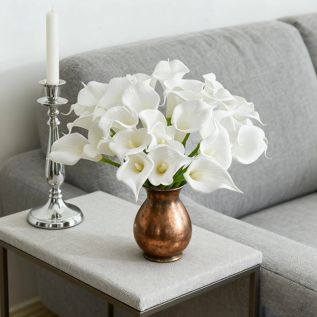 Artificial Lotus Flower Branches 4/8pcs – Wedding & Home Decor Artificial Flowers Babs