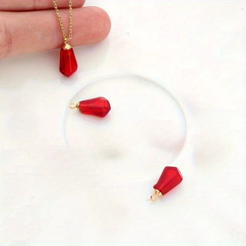 5pcs Resin Pomegranate Charms for DIY Jewelry Making Jewelry Making Charms Babs