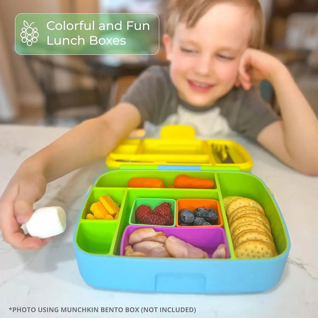 Silicone Bento Box Divider Cups – Reusable Lunch Organizer Bento Box Divider Babs