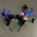 Halloween LED Light-Up Antler Headband | Glow Party Cosplay LED Party Headband Babs 2