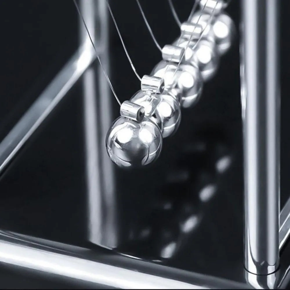 Newton's Cradle Steel Ball Pendulum – Desktop Physics Toy Physics Desk Toy Babs