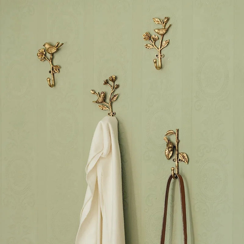 Vintage Gold Wall Mounted Metal Coat Rack – Minimalist Hanger Wall Mounted Coat Rack Babs
