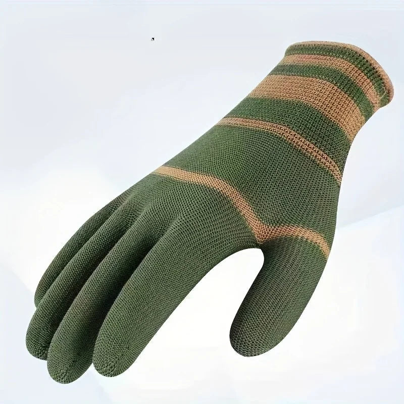 10-Pack Nylon Gloves – Grip Texture for Cycling, Fishing & Camping Nylon Knit Gloves Babs