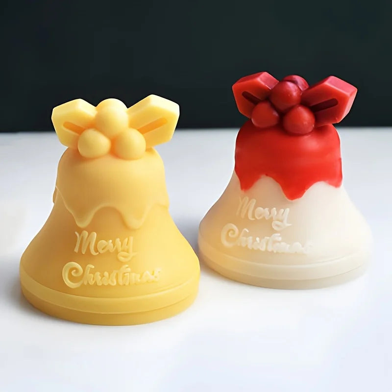 3D Christmas Bell Silicone Mold – Soap, Candle & Resin Crafts Silicone Craft Mold Babs