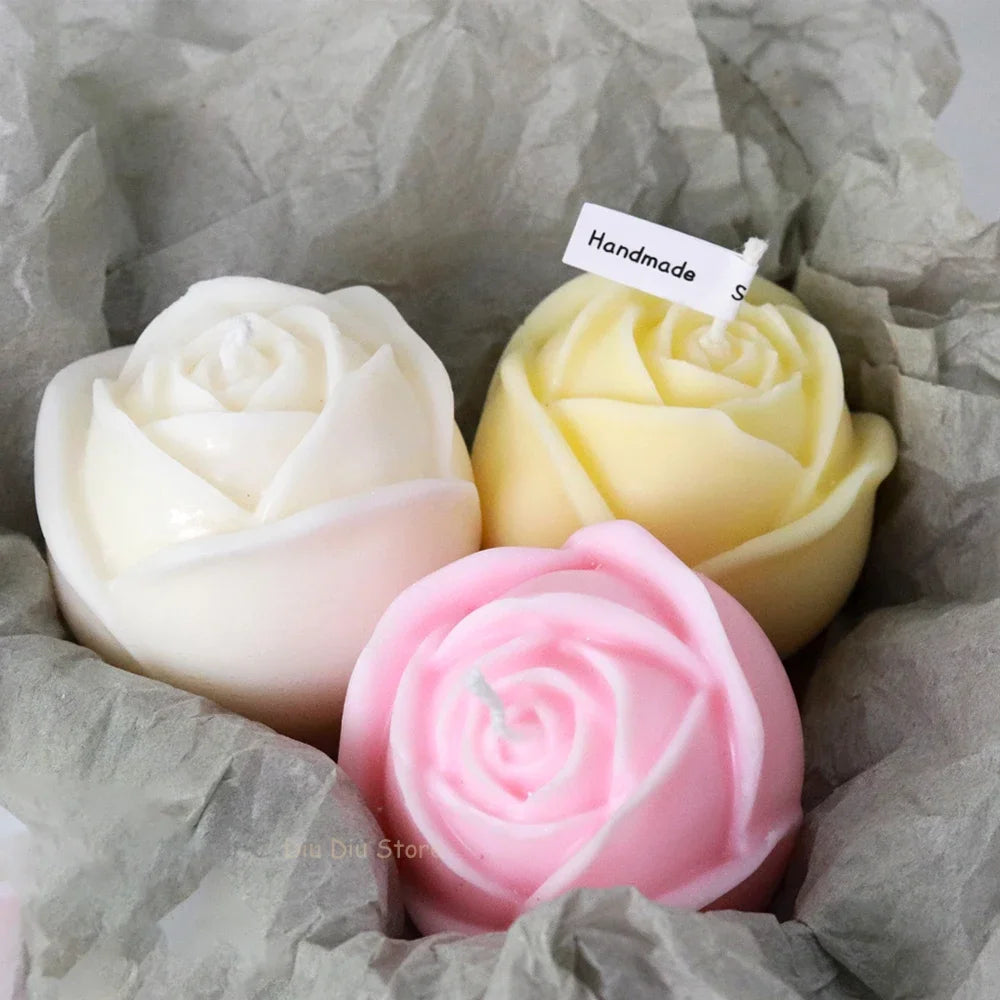 Rose Silicone Mold – DIY Candle, Soap, Resin & Chocolate Mold Silicone Craft Mold Babs