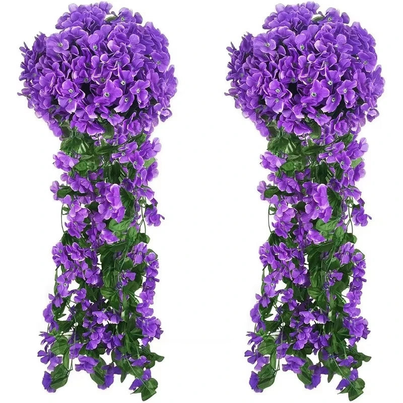 Artificial Rose Vine Garland for Weddings, Arches & Backdrops Artificial Flower Garland Babs color 2 2 pcs