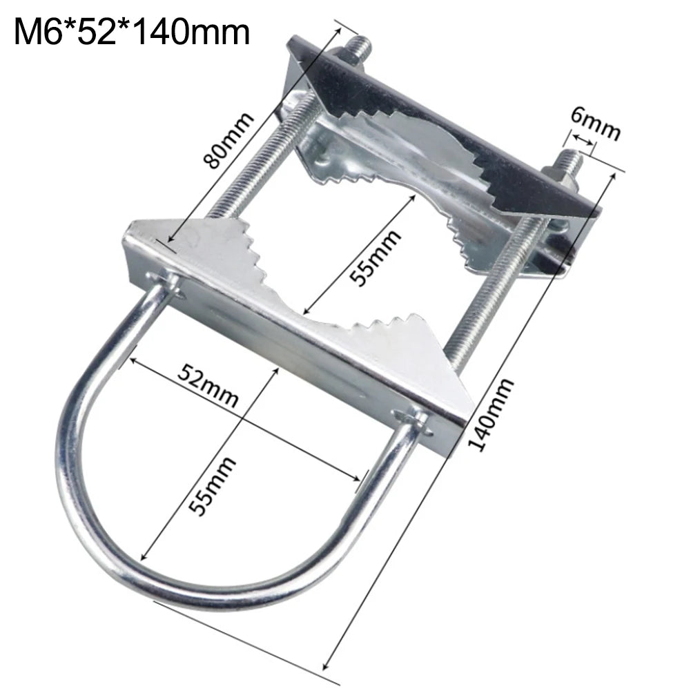 Heavy Duty Antenna Mast Clamp U-Bolt Mounting Bracket Antenna Mast Clamp Babs D
