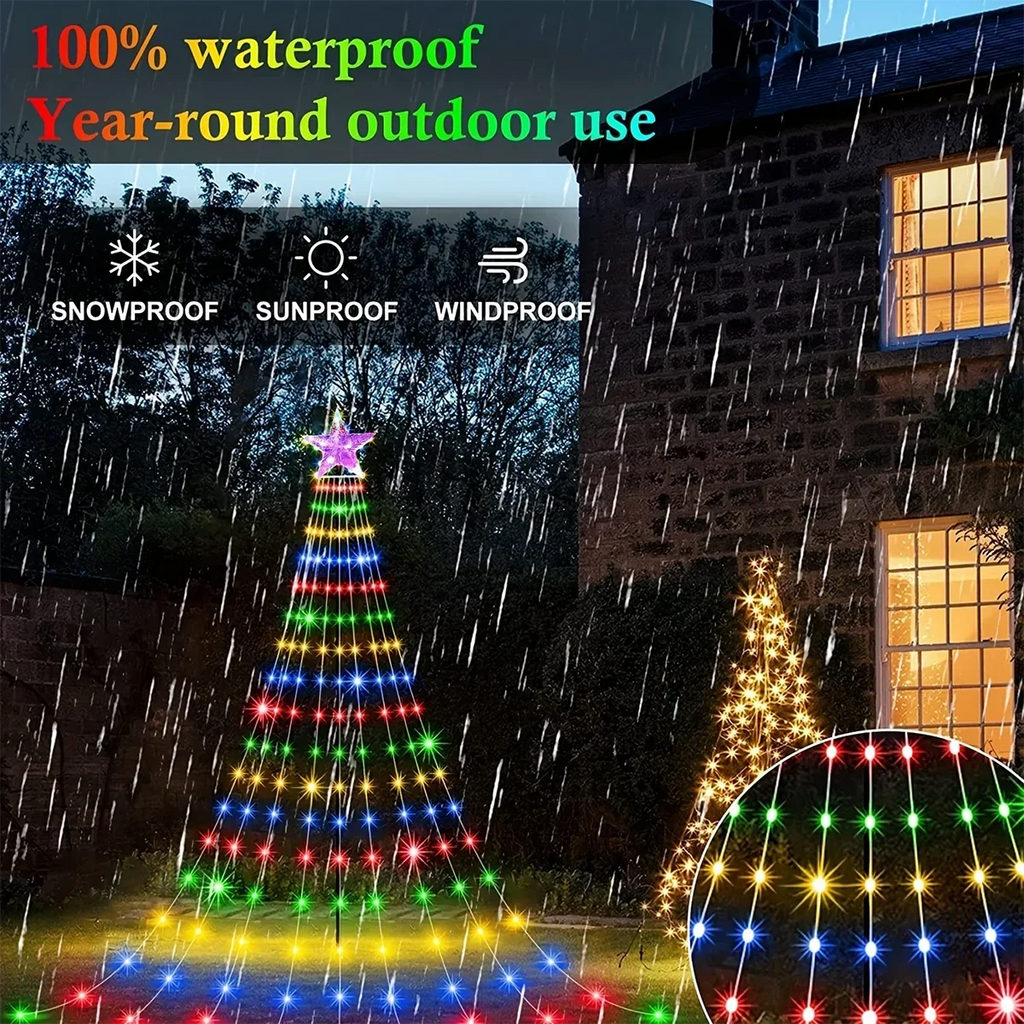 Solar LED Christmas String Lights – Outdoor Star Décor 2025 Solar Christmas Lights Babs