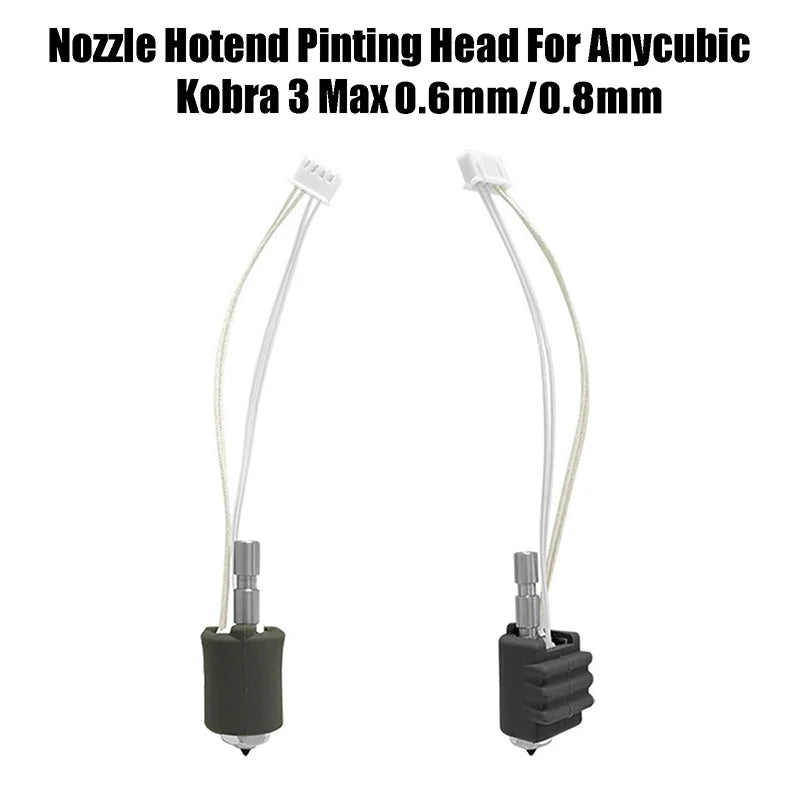 Anycubic Kobra 3 Max Hardened Steel Quick Swap Nozzle 0.6/0.8mm 3D Printer Nozzle Babs