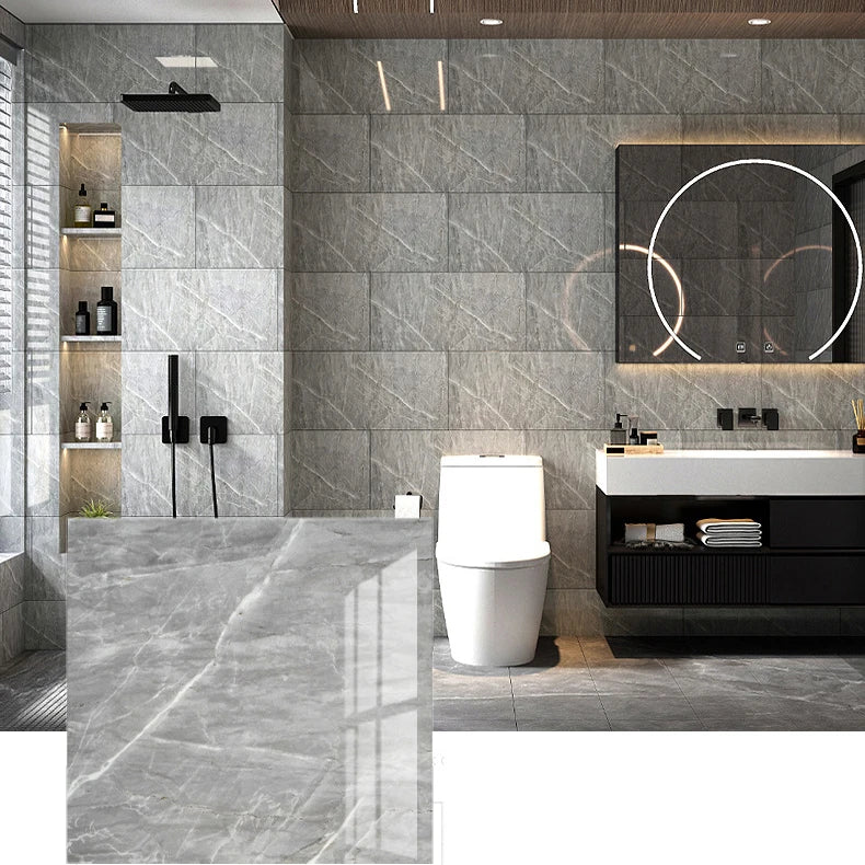 10-Pack Marble PVC Self-Adhesive Tile Wall Stickers 30×30cm Wall Tile Stickers Babs 6189 10pcs-30x30cm