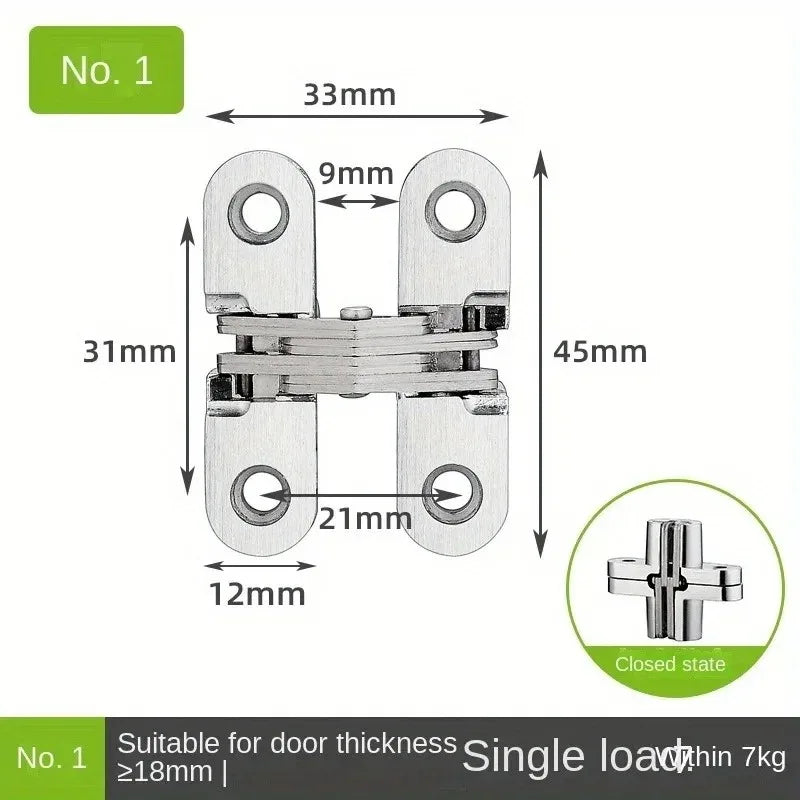 180° Invisible Concealed Barrel Hinge – Stainless Steel Gate & Door Concealed Door Hinge Babs 1