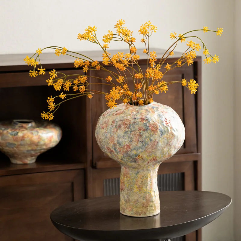 Glazed Ceramic Vase – Modern Tabletop Flower Décor Decorative Ceramic Vase Babs