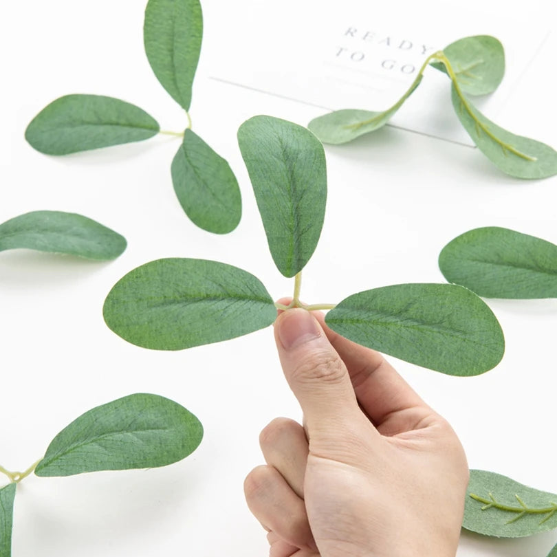 50Pcs Artificial Silk Rose Leaves – Wedding, Home & DIY Décor Artificial Silk Leaves Babs