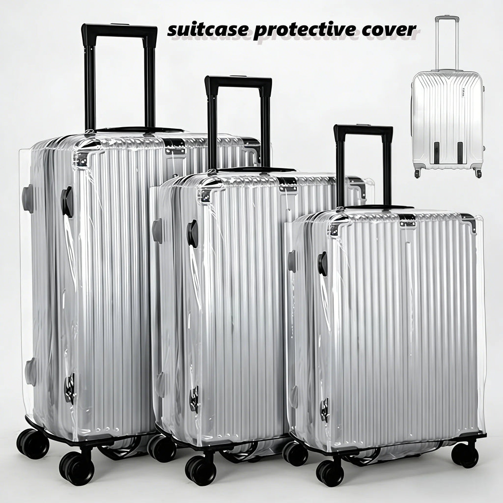 Clear PVC Luggage Cover 20–28 Inch | Waterproof Suitcase Protector Luggage Cover Babs