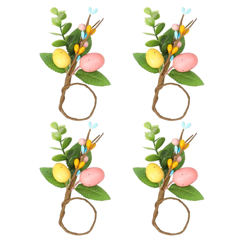 Easter Bunny Napkin Rings – Spring Table Décor 2025 Napkin Rings Babs 4pcs