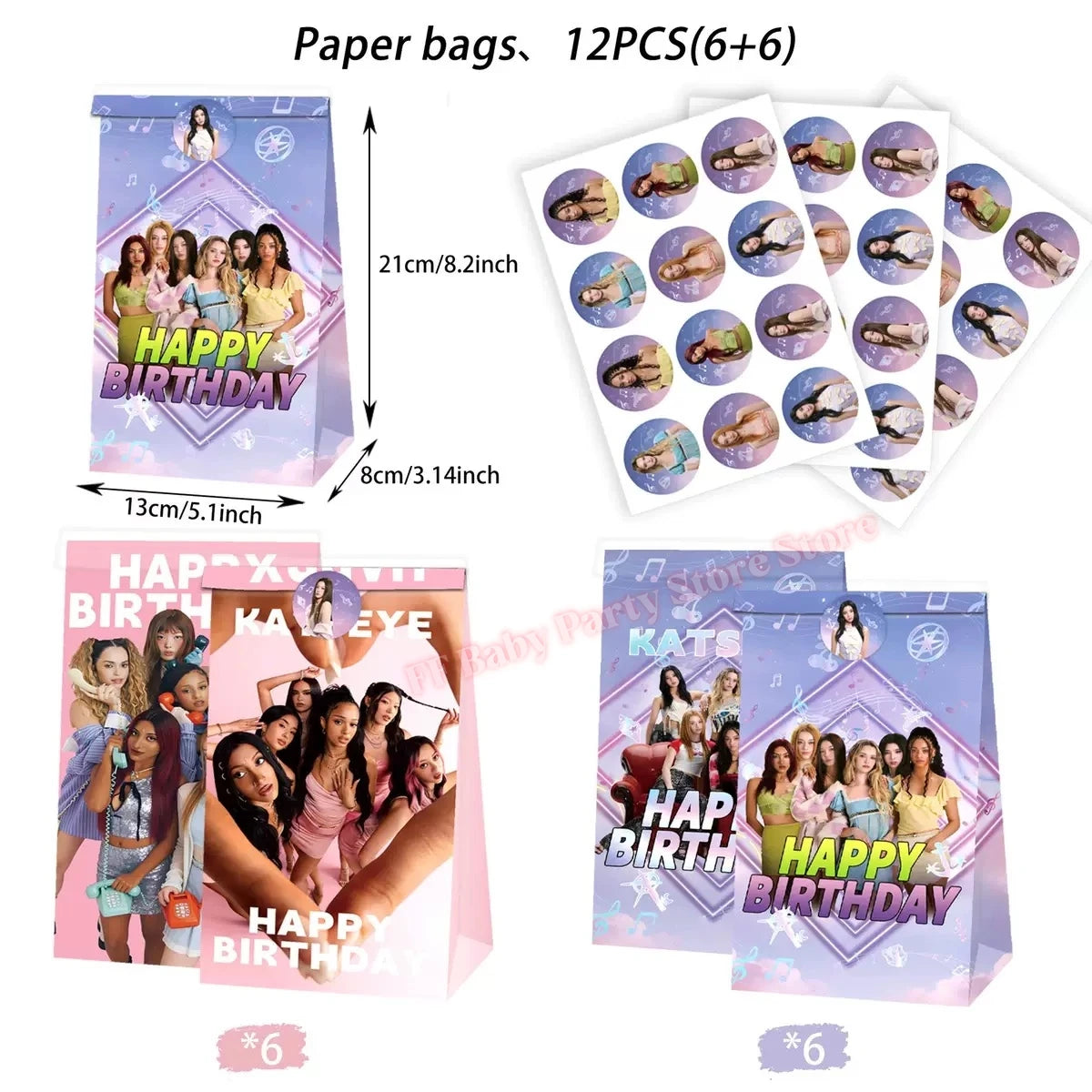Katseye Kpop Birthday Party Decoration Set – Balloon & Banner