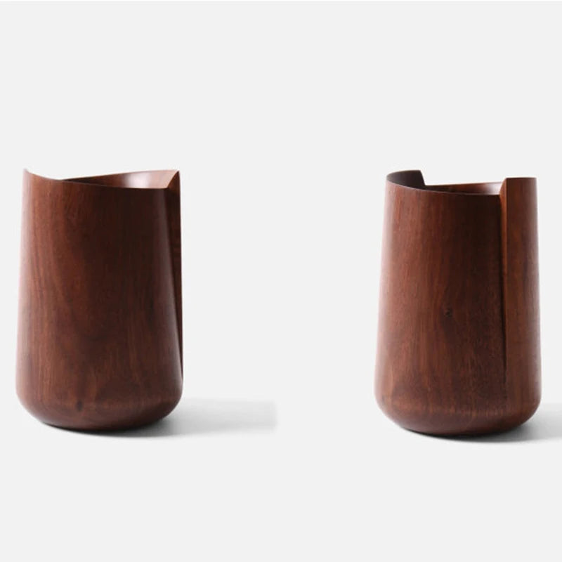 Vintage Wooden Pen Holder – Minimalist Solid Wood Desk Organizer Wooden Pen Holder Babs