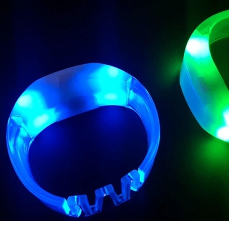 10-Pack LED Color-Changing Party Bracelets – 15 Colors LED Party Bracelets Babs