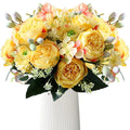 Artificial Silk Rose Bridal Bouquet – Wedding & Home Decor Artificial Flower Bouquet Babs color 4 3 pcs