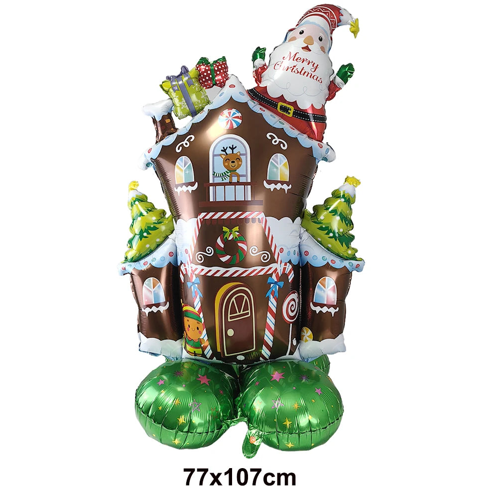 Large Standing Christmas Foil Balloons – Santa, Snowman & More Christmas Foil Balloons Babs AGATE As pictures show