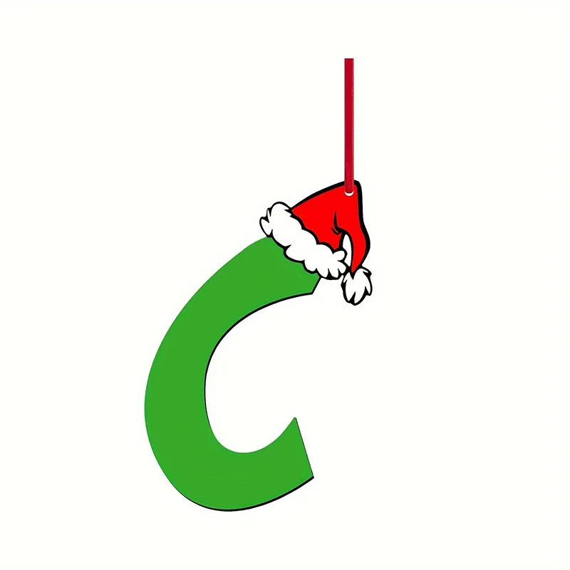 26 Letter Christmas Tree Ornaments – DIY Holiday Décor Set Christmas Ornaments Babs C