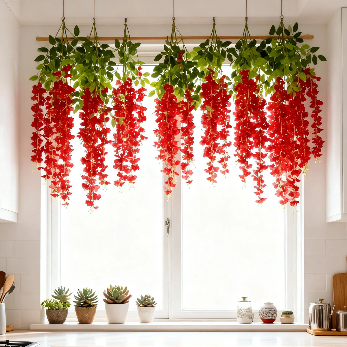Artificial Silk Orchid Vine Garland for Wedding & Home Decor Artificial Flower Garland Babs