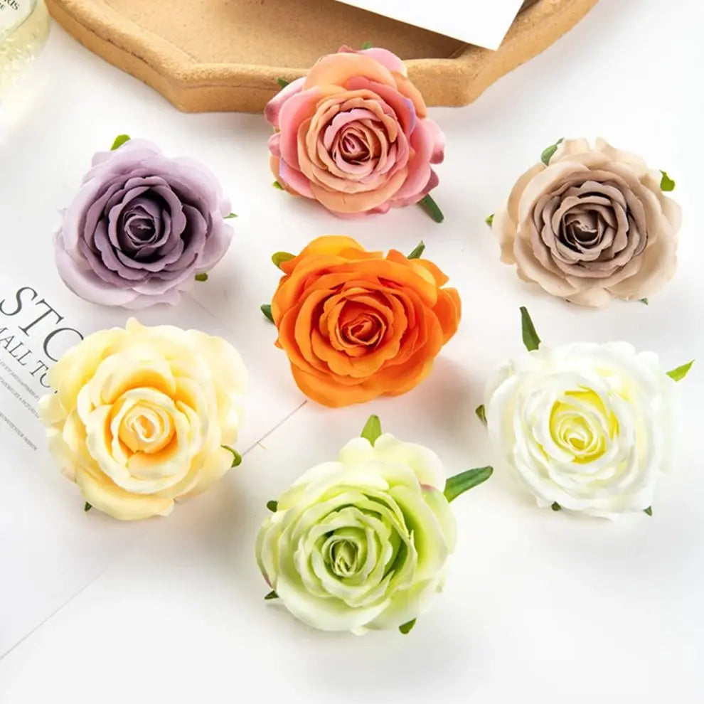 10/20pcs Silk Rose Artificial Flowers – Wedding & Home Decor Artificial Silk Flowers Babs
