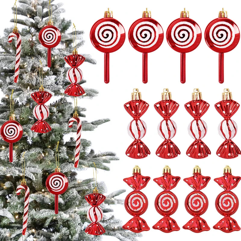 6-Pack Christmas Tree Ornaments – Stars, Snowflakes & Xmas Balls Christmas Tree Ornaments Babs