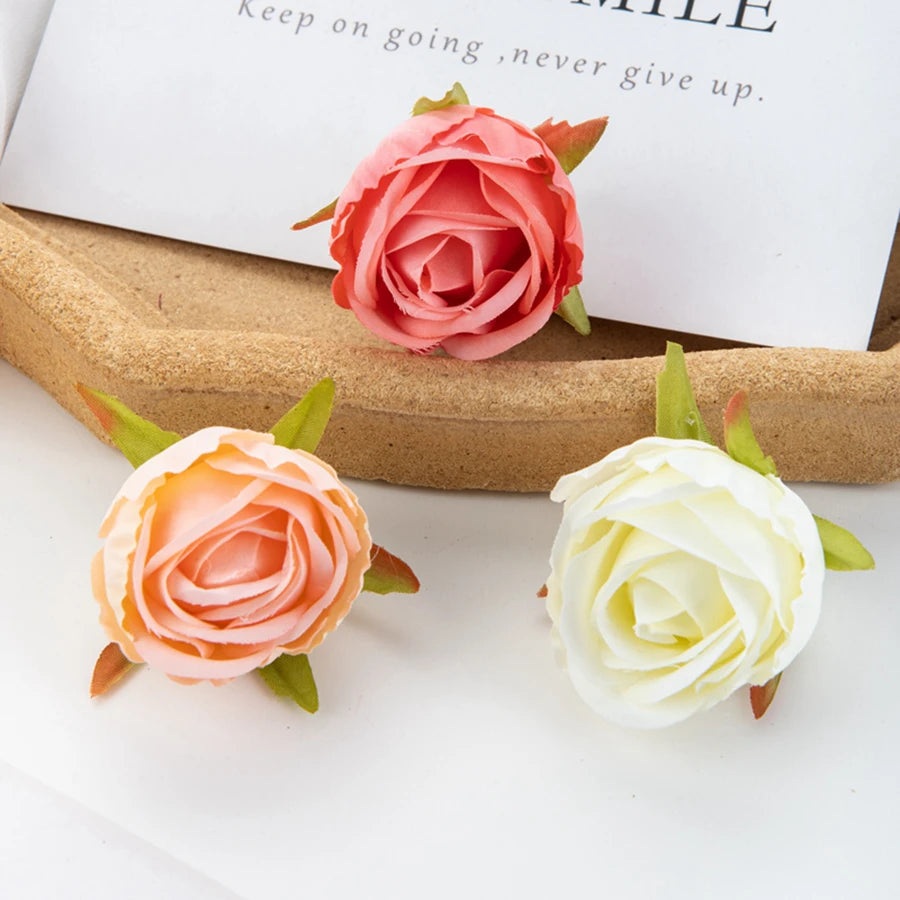 Silk Artificial Rose Heads 20/40Pcs – Wedding & Home Décor Artificial Flower Heads Babs