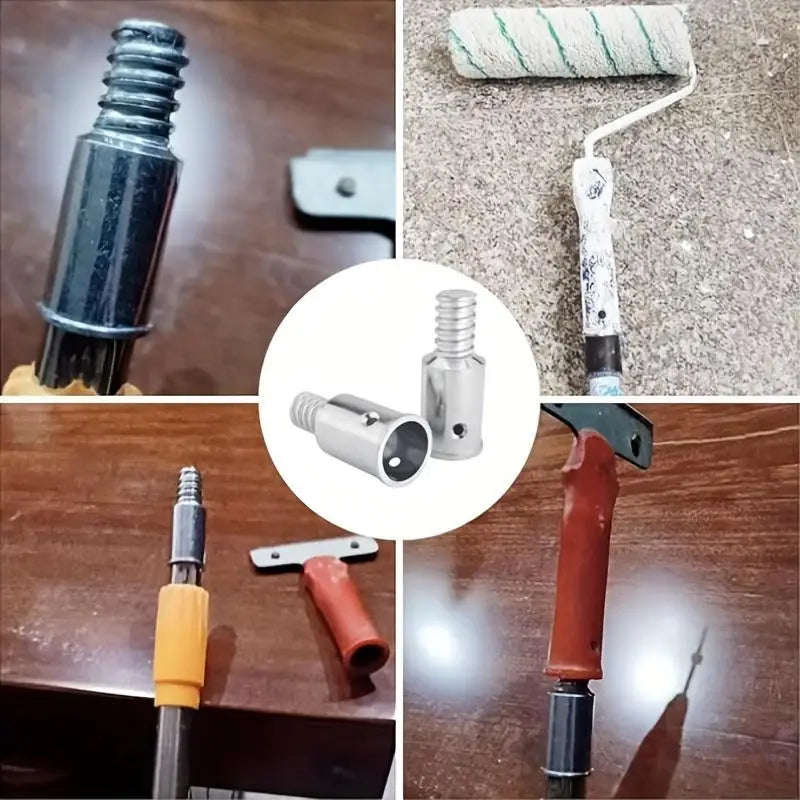 5-Pc Aluminum Threaded Broom & Mop Handle Extension Connectors Handle Extension Connector Babs
