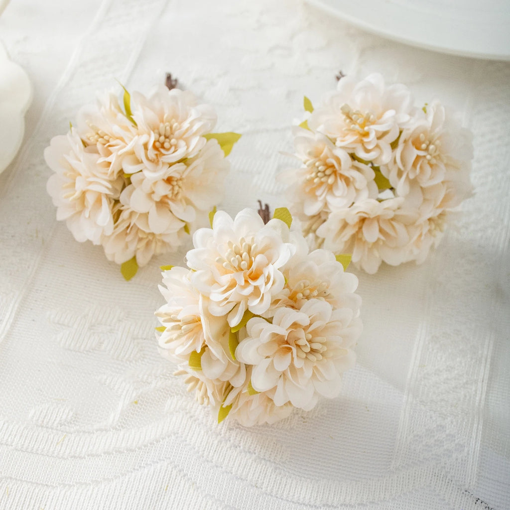 Silk Rose Artificial Flower Mini Bouquet – Wedding & Home Decor Artificial Flower Bouquet Babs