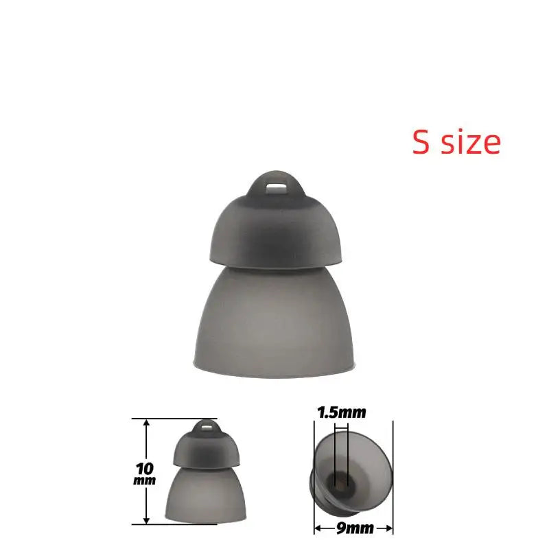 HUXUAN Silicone Eartip Domes for Phonak Hearing Aids 10–13mm Hearing Aid Eartips Babs S SIZE