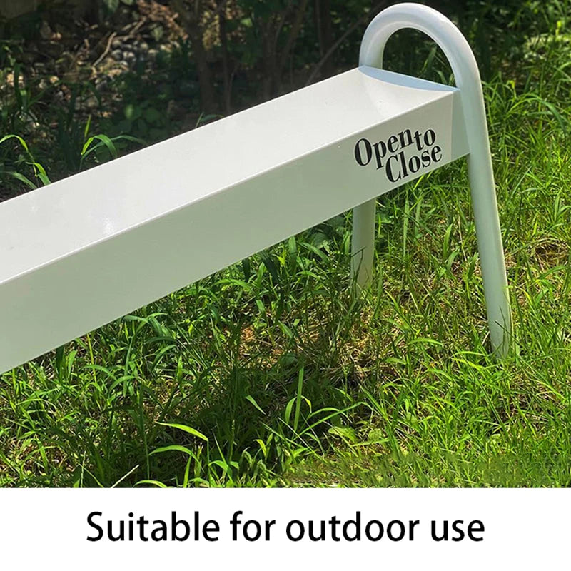 Modern Metal Footstool Bench – Indoor & Outdoor Low Stool Metal Footstool Bench Babs