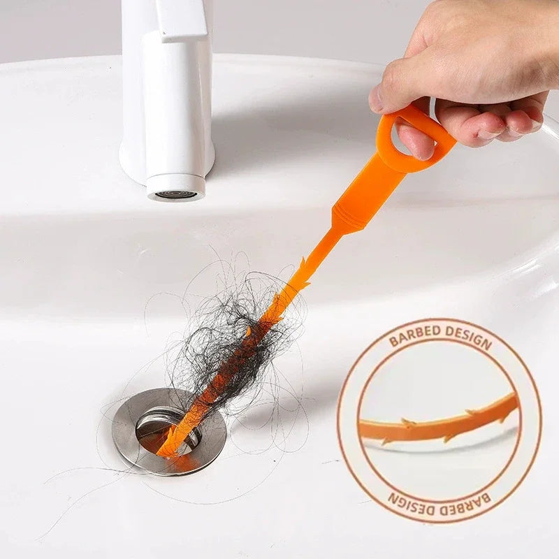 Drain Snake Hair Clog Remover – Sink & Shower Drain Tool Drain Cleaning Tool Babs
