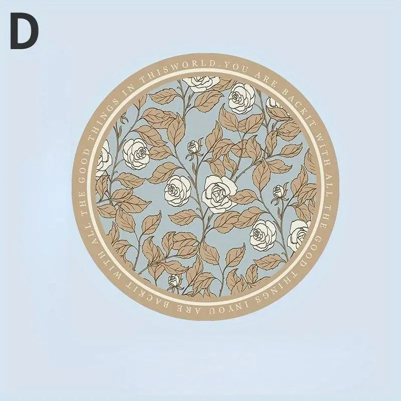 2PC Round Luxury Dining Table Mats – Waterproof & Insulated Dining Table Mat Babs D 2pcs