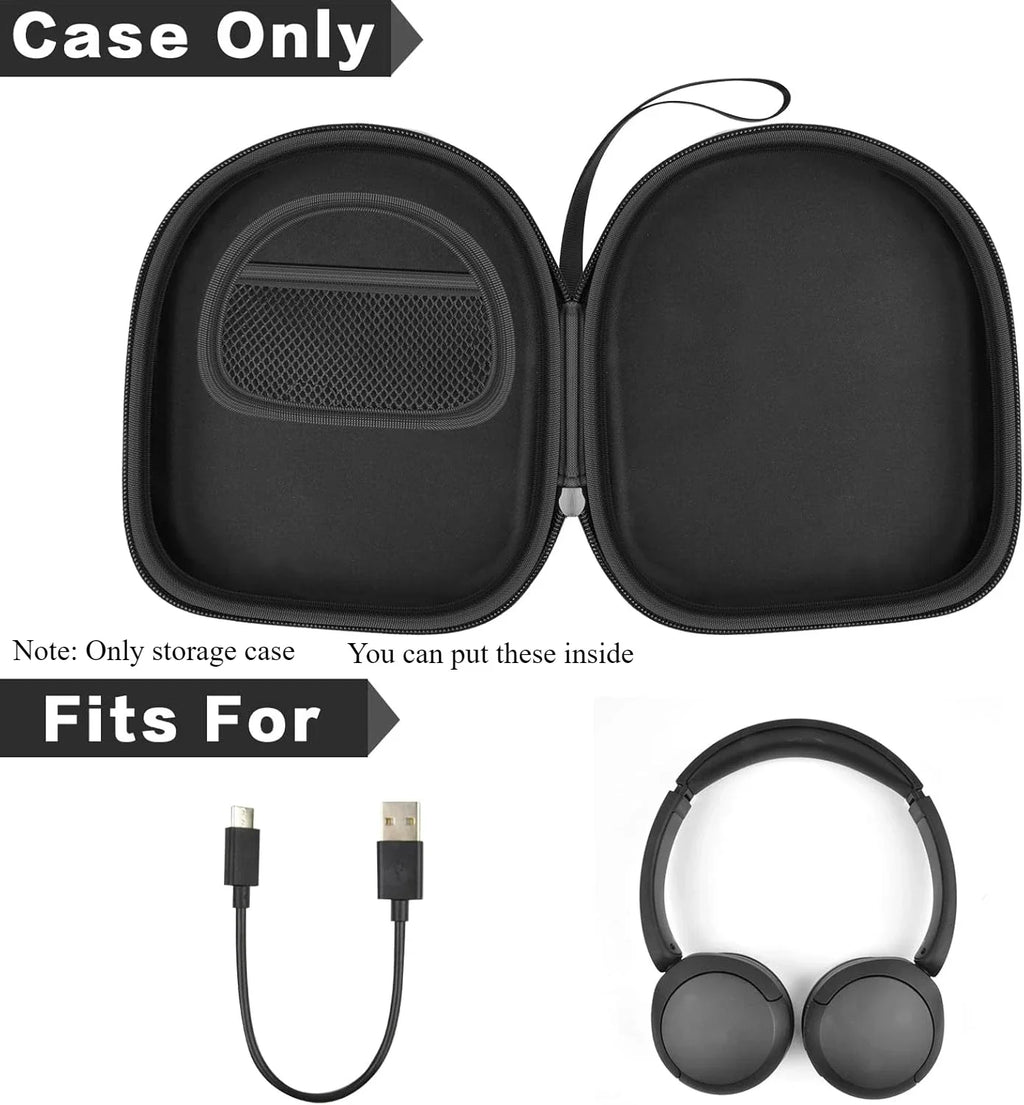 Headphone Storage Bag for Sony WH-CH520 – Hard Shell Case Headphone Storage Case Babs