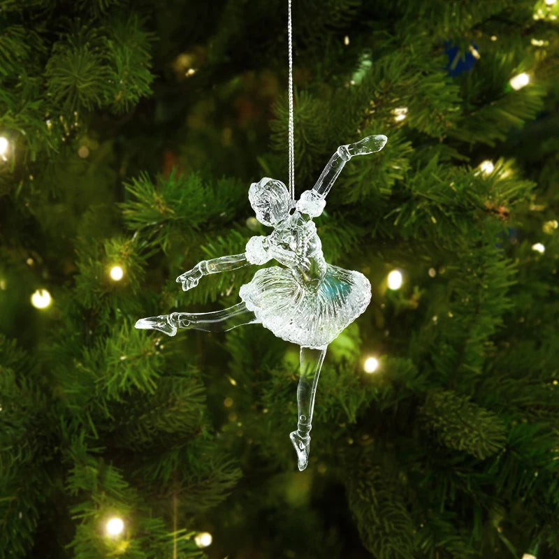 Acrylic Snowflake Christmas Ornaments – Transparent Pendants Christmas Tree Ornaments Babs 6