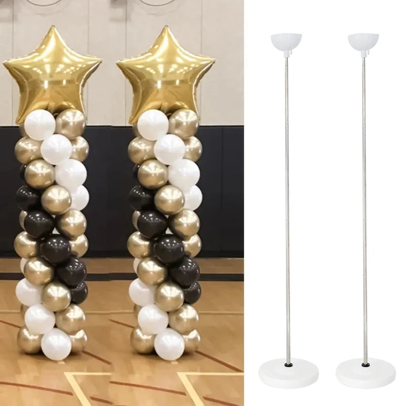 2M Adjustable Balloon Column Stand Kit – Party Tower Pillar Balloon Column Stand Babs