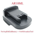 AR18ML Ridgid AEG 18V Battery Adapter for Milwaukee M18 Tools Battery Adapter Babs AR18ML