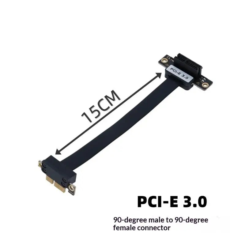 PCIe 3.0 x1 Riser Cable 90° Right Angle Extension Ribbon PCIe Riser Cable Babs A3