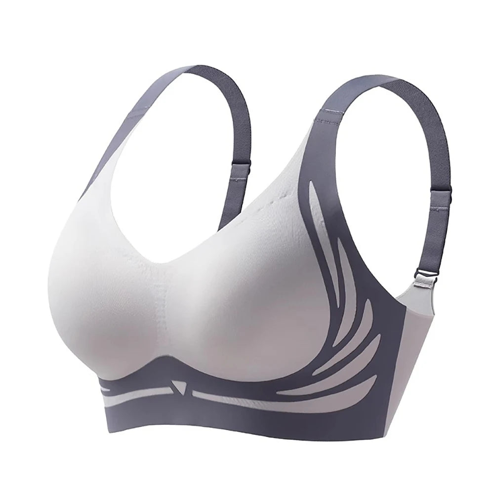 Women's Wireless Push-Up Bra – Seamless & Wire-Free Wireless Push-Up Bra Babs Blue 1XL