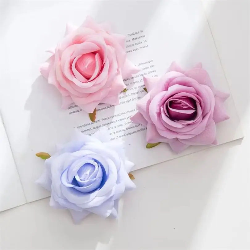 Silk Artificial Rose Flower Heads – Wedding & Home Décor Artificial Flower Heads Babs