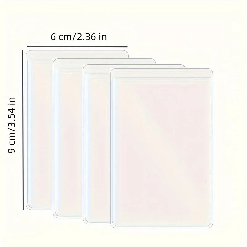 12PCS Waterproof Clear PVC Card Holders – ID & Credit Protector Card Holder Sleeves Babs